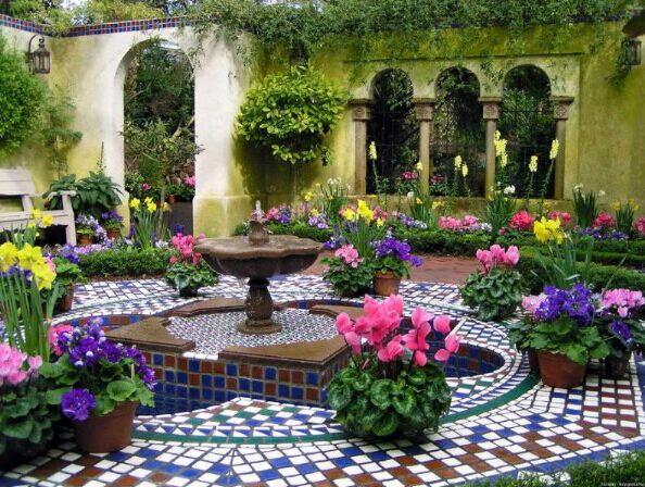 别墅庭院设计风格之英式花园
